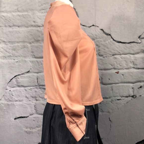 7566 Victorian long sleeve lace detail blouse - Picture 4 of 8